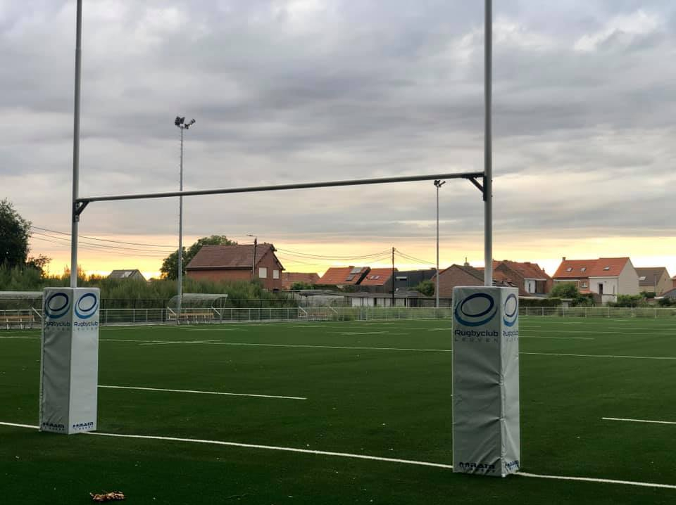 Nieuw veld van Rugby Club Leuven ligt er