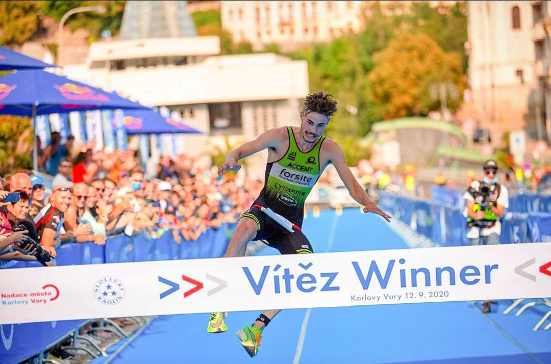 Matthys won voorbije jaar nog in Tsjechië Foto: City Triathlon  Karlovy Vary