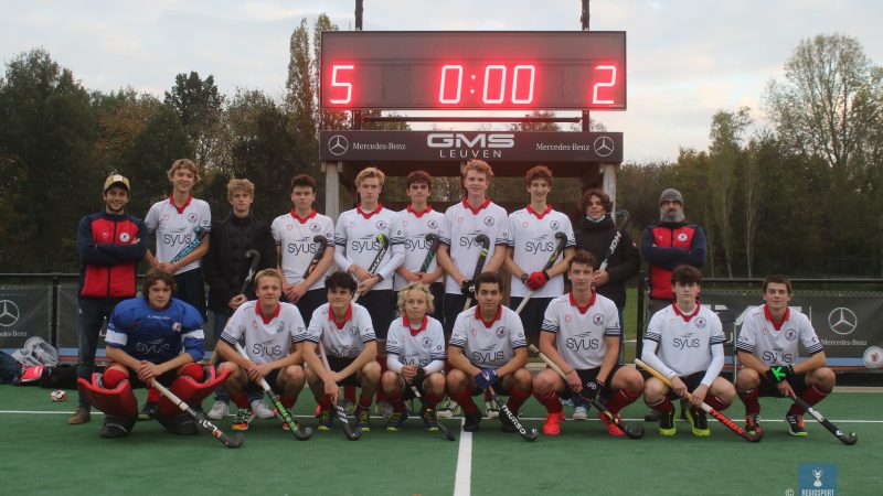 U19 boys KHC Leuven aan de leiding