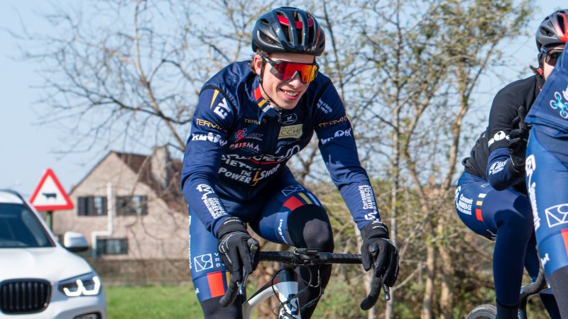 Sportieve duizendpoot Julien Desmarets vertoont grote ambities bij het Aarschotse Stageco Cycling Team