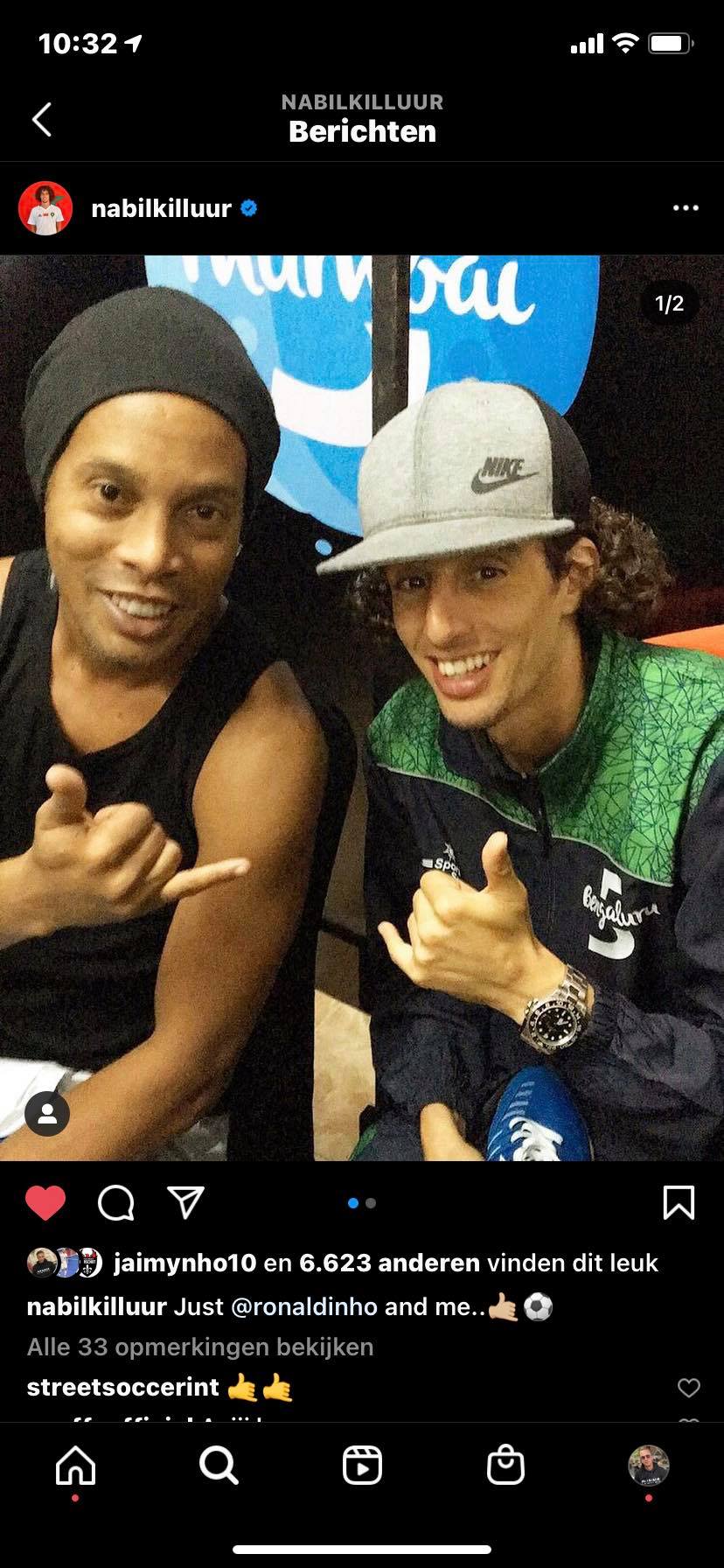 Aakazoun is ook geen onbekende voor Ronaldinho