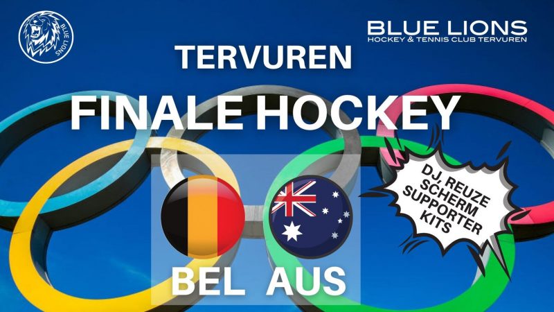 Blue Lions Tervuren kleuren even rood en zenden Olympische hockeyfinale vandaag om twaalf uur uit!