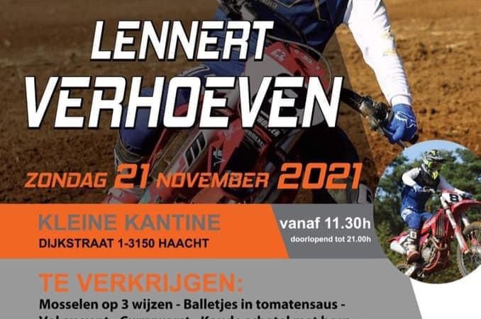 Belgisch beloftenkampioen motorcross organiseert op zondag 21 november vijfde editie eetfestijn