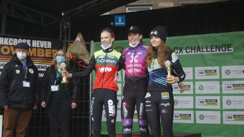Shanyl De Schoesitter wint Heverse nieuwelingencross. Alexe De Raedemaeker overall derde en provinciaal goud!