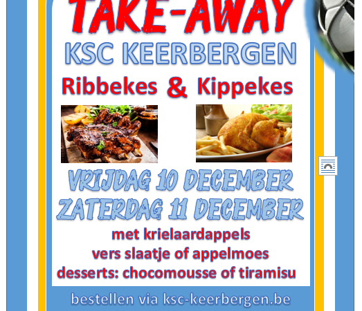 Tweede editie van take-away van KSC Keerbergen op 10 en 11 december