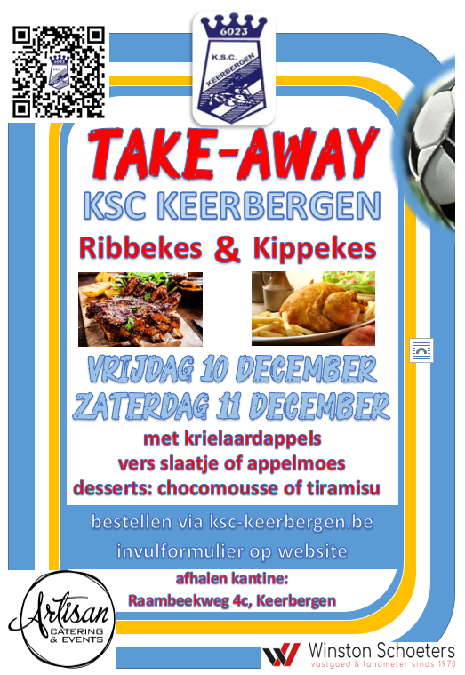Tweede editie van take-away van KSC Keerbergen op 10 en 11 december