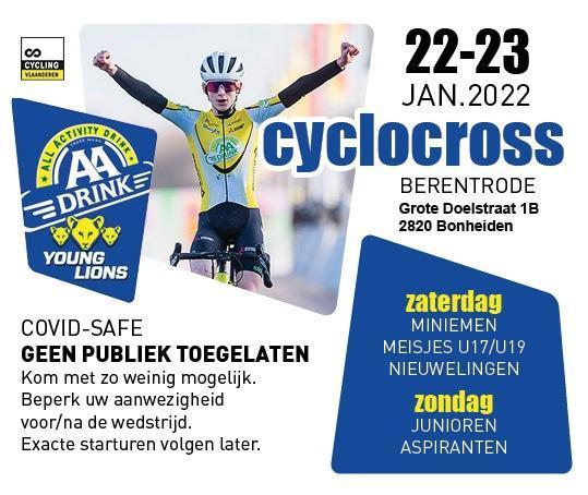 De cyclocrossen in Bonheiden vinden plaats zonder publiek