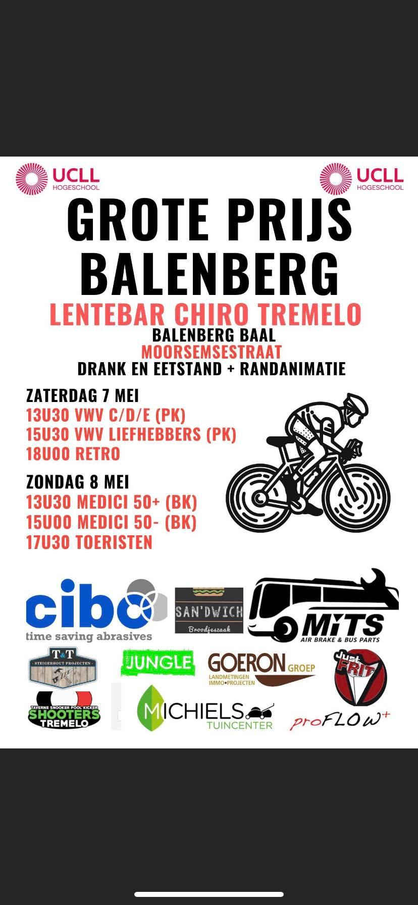 De poster van de eerste GP Balenberg
