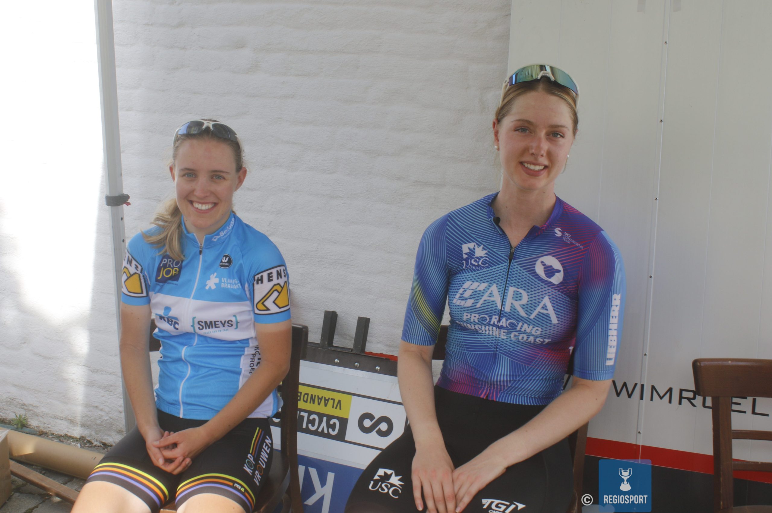 Chloe Moran en Ellen Feytens kijken tevreden terug op tweedaagse Vermarc Cycling Project