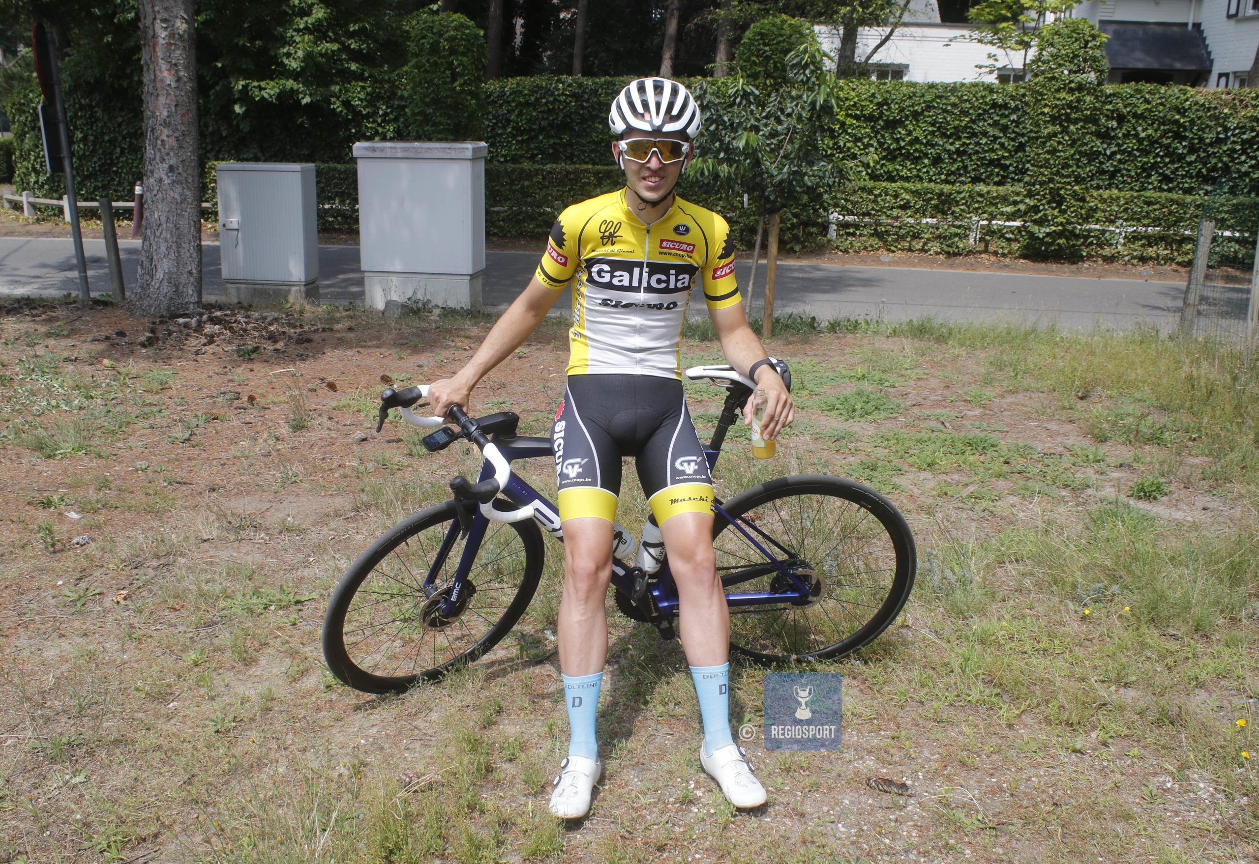 Geflitst op training: coureur-fietsenmaker Wannes Galicia