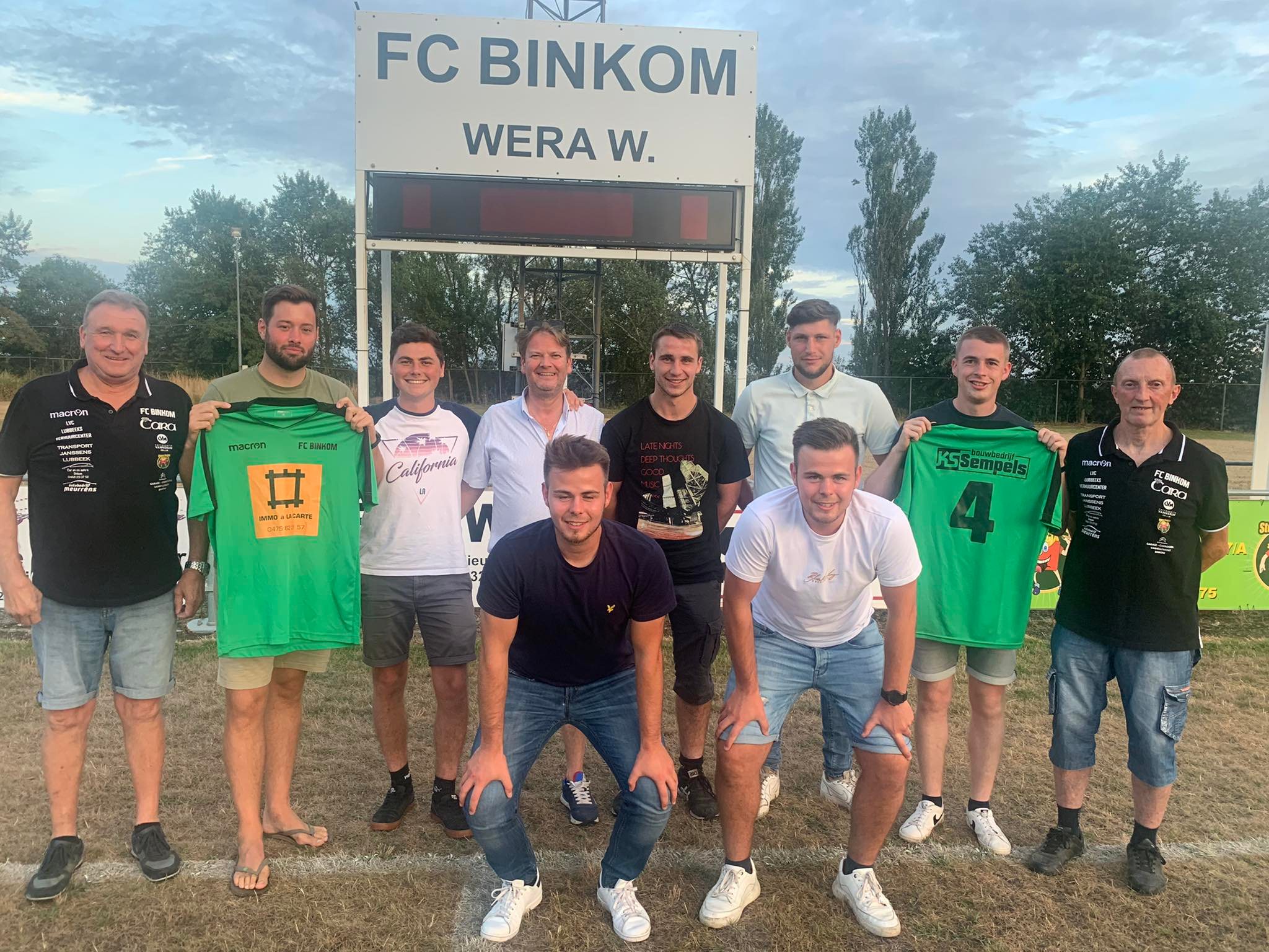 FC Binkom stelt zijn nieuwkomers voor
