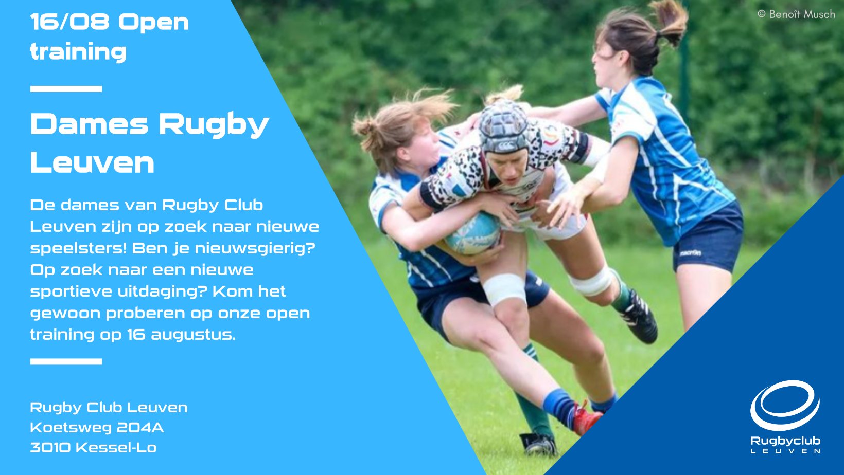 Rugby Club Leuven zoekt versterking voor de damesploeg