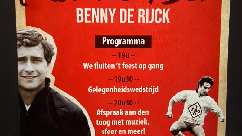 KFC Werchter herdenkt gevallen held Benny De Rijck op zaterdag 6 mei
