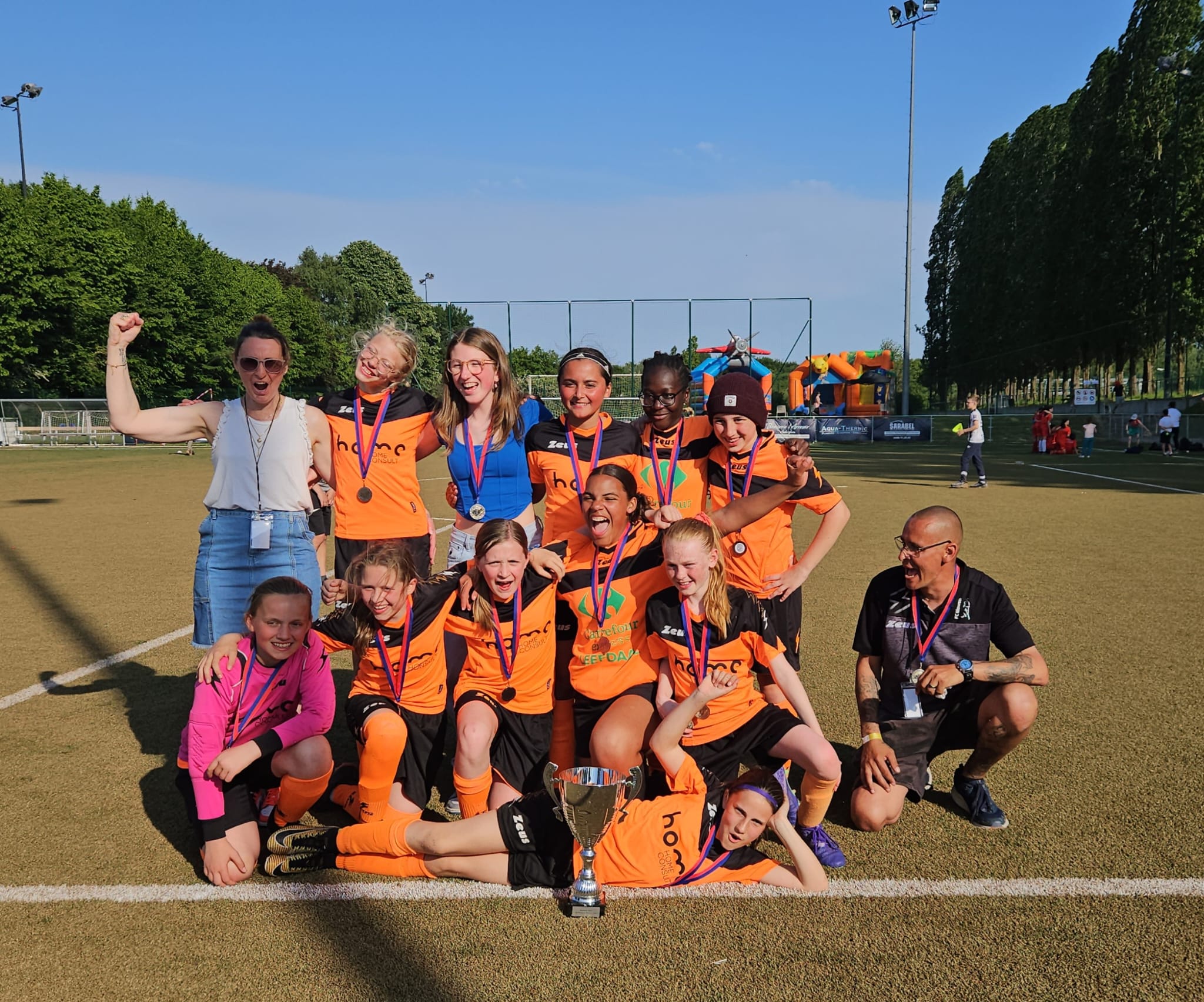 U13 meisjes FC Moorsel winnen toernooi RU Auderghem