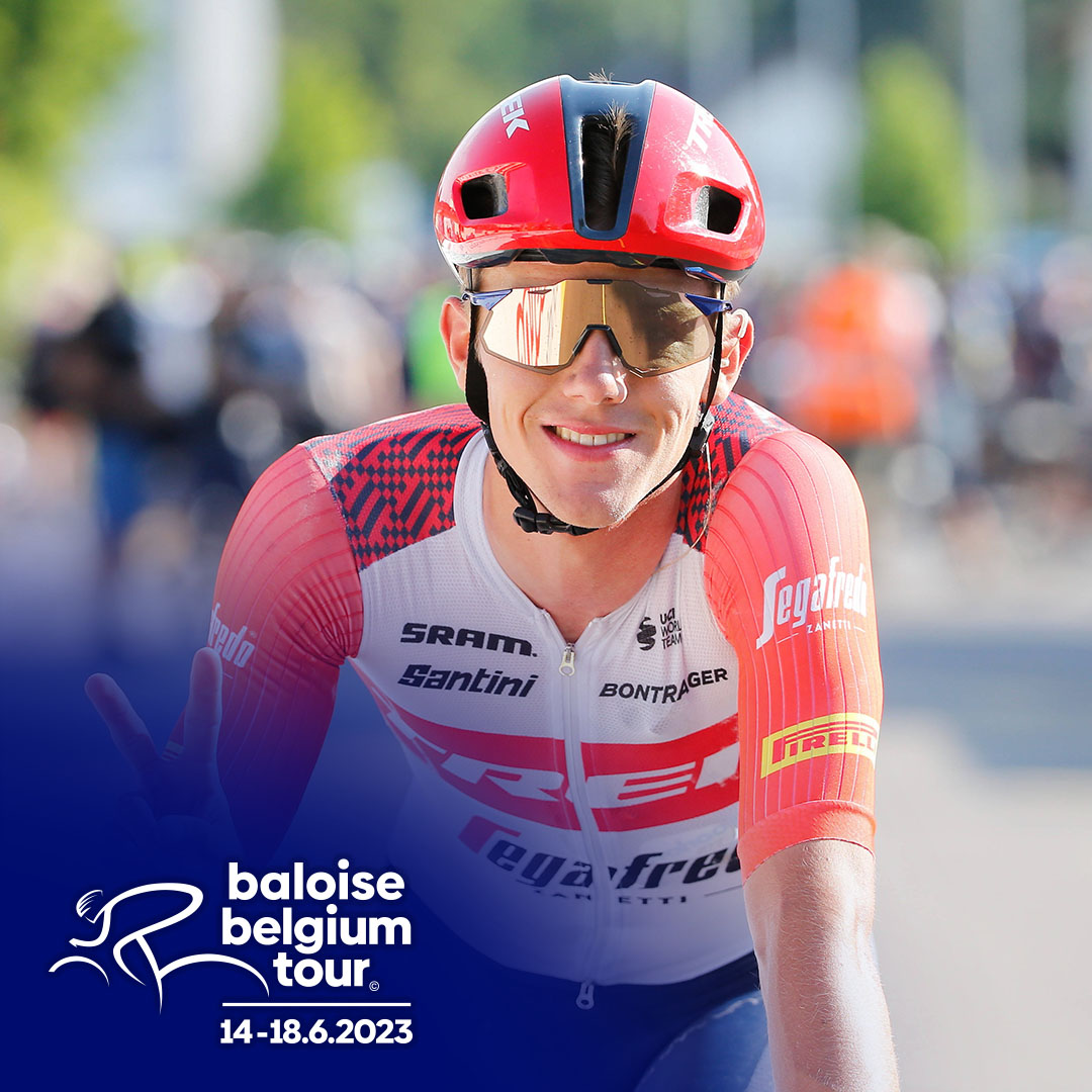 Thibau Nys aan de start van de Baloise Belgium Tour