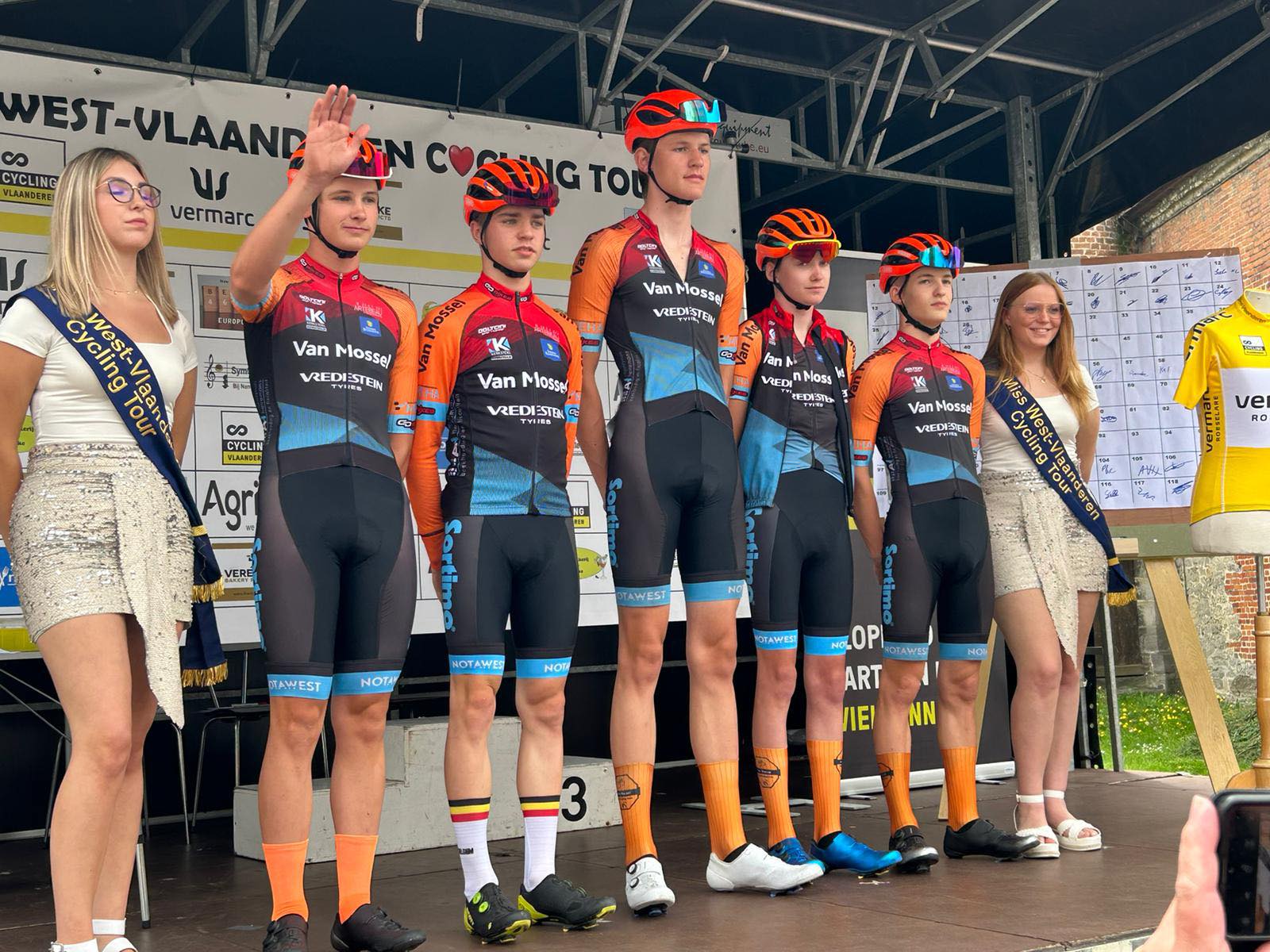 Van Mossel Heist Cycling Team derde in ploegen- én individueel klassement in West-Vlaanderen Cycling Tour