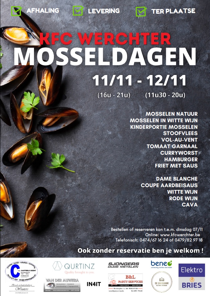 KFC Werchter staat paraat voor 52ste editie Mosseldagen op 11 en 12 november