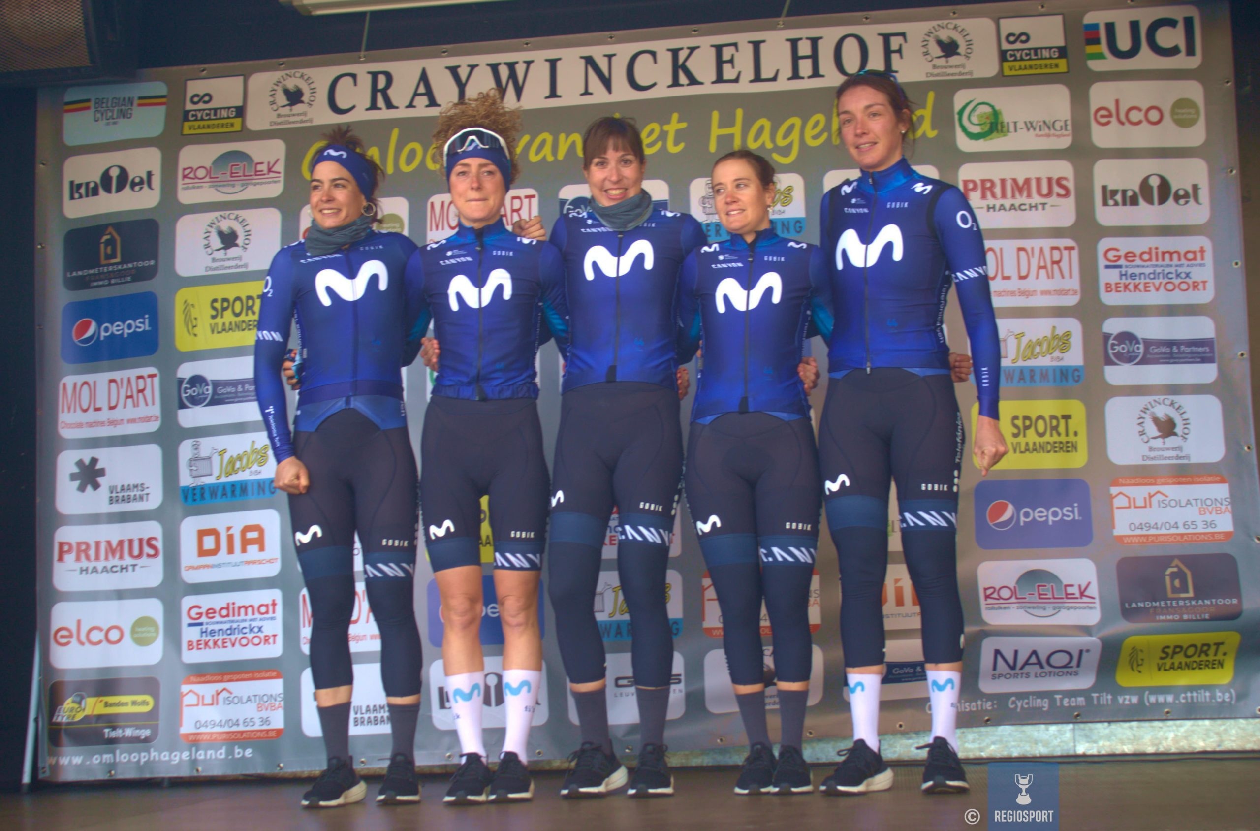 In de zestiende Craywinckelhof - Omloop van het Hageland starten ook de dames van het Movistar Team andermaal