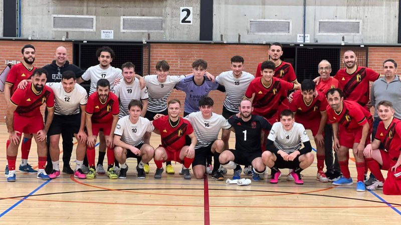 Beloften Futsal Shokudo Aarschot en nationale doventeam spelen aangenaam oefenduel