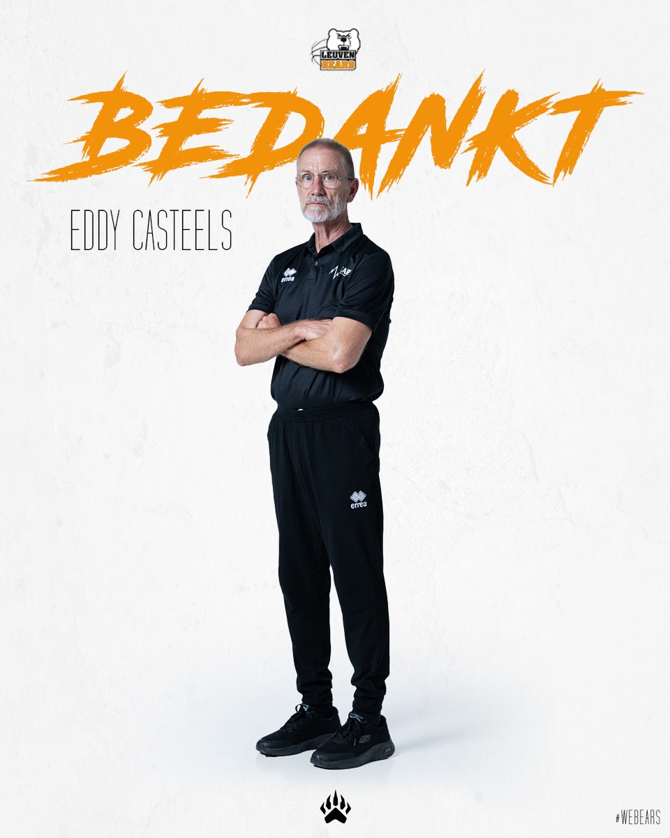 Na zes seizoenen als coach bij de Leuven Bears stopt het avontuur van Eddy Casteels
