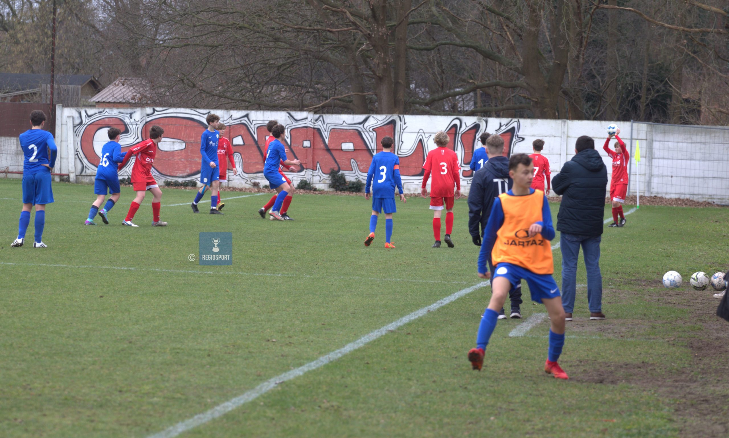 In beeld: de U15 B van KFC Werchter en Sporting Kampenhout spelen 2-2 gelijk