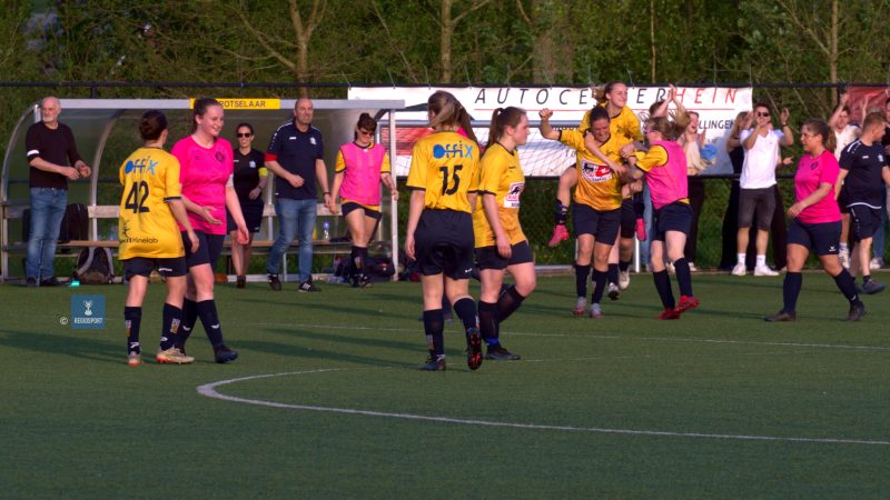 Meiden Sportief Rotselaar stellen titelfeest Sporting Molenbeek met een weekje uit